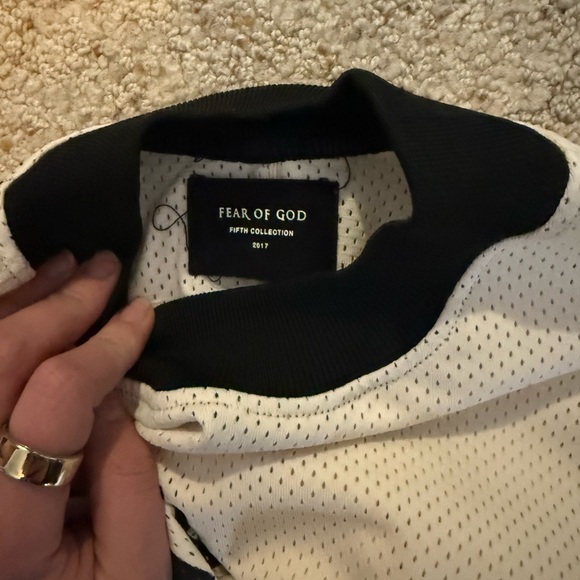 Fear of God Mesh Top in White and Black - Picture 3 of 4
